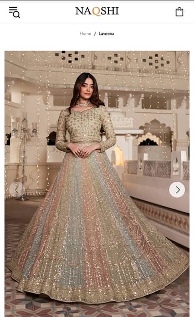 Bridal Lehnga ( Naqshi Brand ) (Laveena )