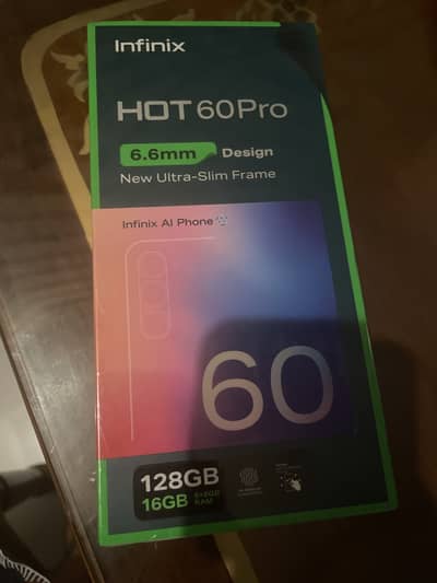 Infnix hot 60 pro brand new 8 128