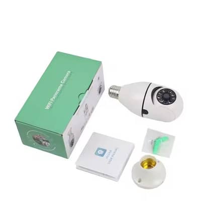 WiFi Security Bulb Camera 360° 1080P V380 Pro E27 CCTV
