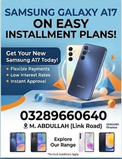 Samsung A17 on Easy Installments – Monthly Plan Rs. 8000
