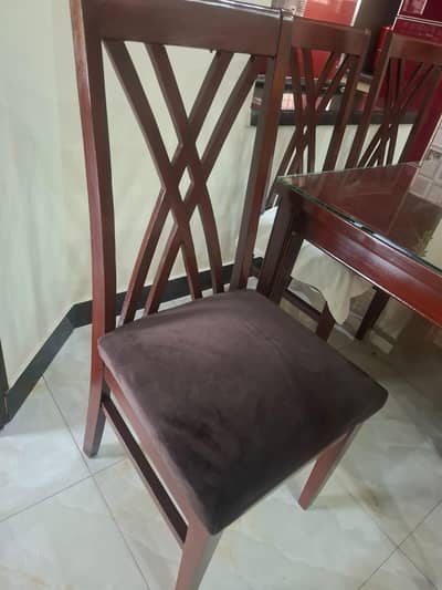 Dining table and 6 chairs for sale original kekar wood