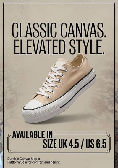 All & Stars Converse Sneaker - Premium Quality - Size UK 4.5 / US 6.5
