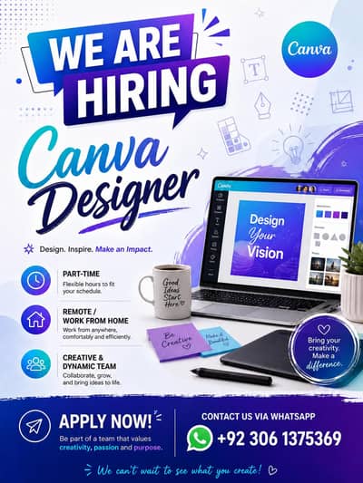 Hiring Creative Canva Designer (Part-time) - Remote Opportunity