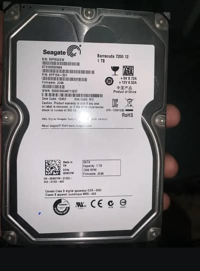 1 TB hard drive for PC