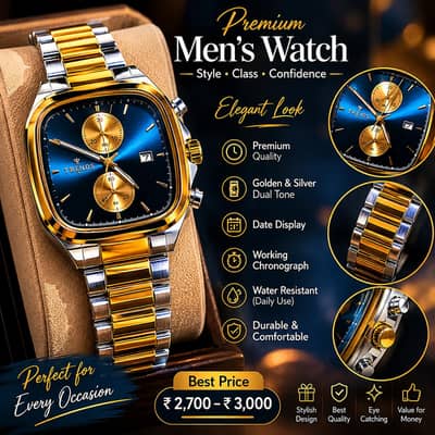Stylish Men’s Branded Watches (New)