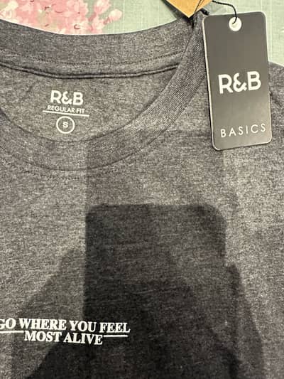 RandB international brand T shirt size