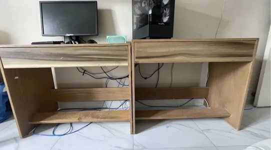 2 identical original habitt study tables for sale used condition
