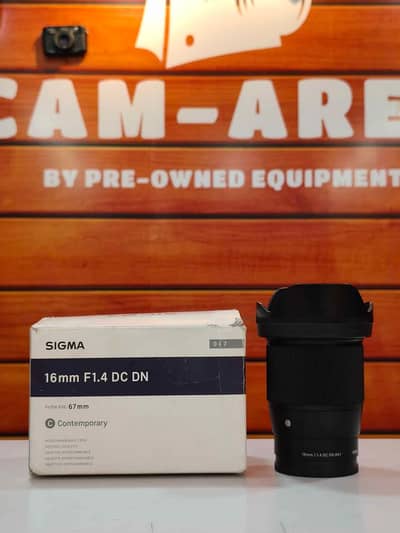 Sigma 16mm f1.4 DC DN for Crop Sensor Bodies , COMPLETE BOX, Good Pric