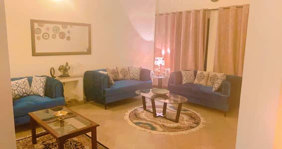 6 x Seater, Blue Suede Drawing Room Sofa