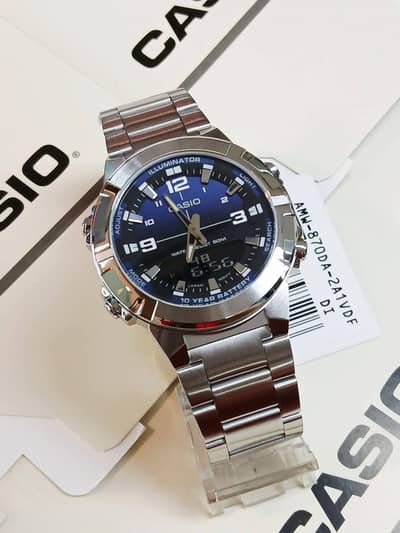Casio original model #AMW870 D dual time