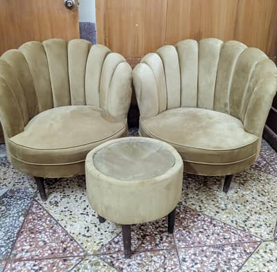 Bedroom sunflower chair set