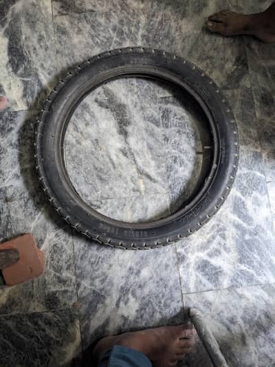 Honda 125 back Tyre with tube - 03066334258
