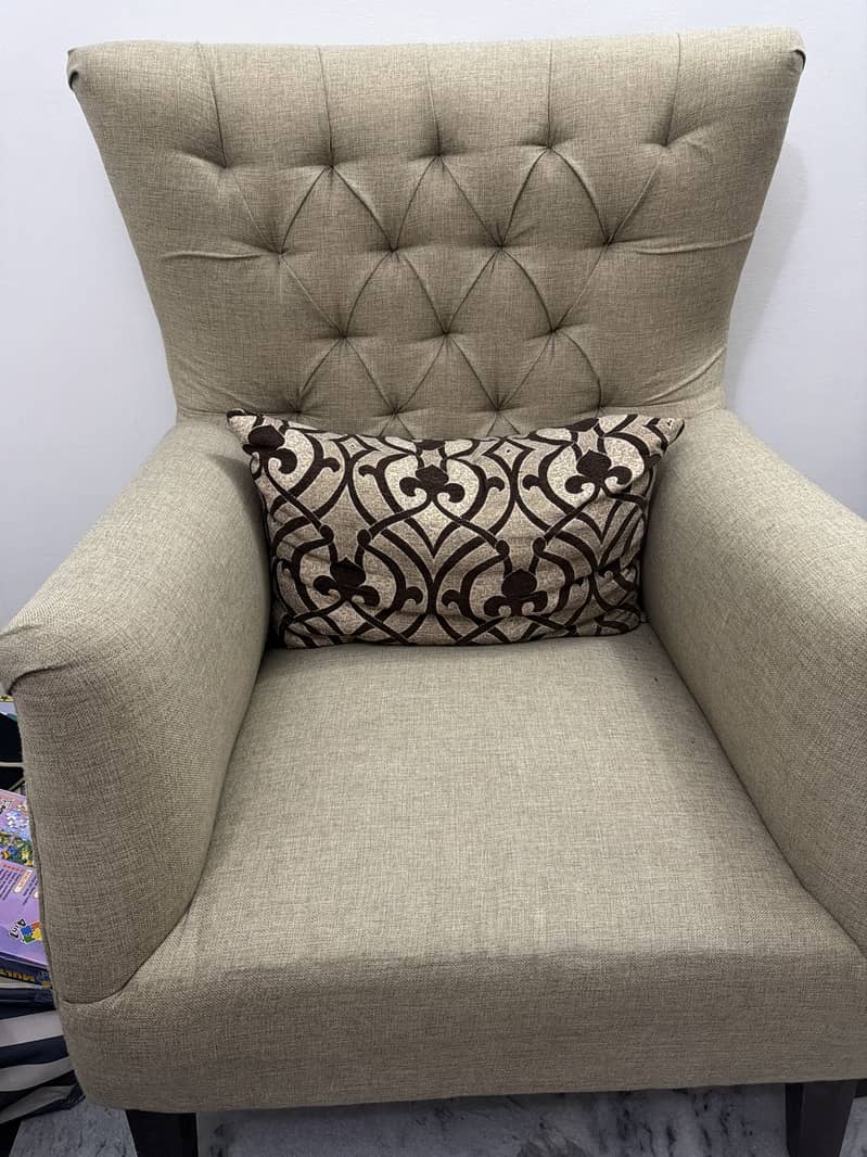 2 single sofas and coffee table 1