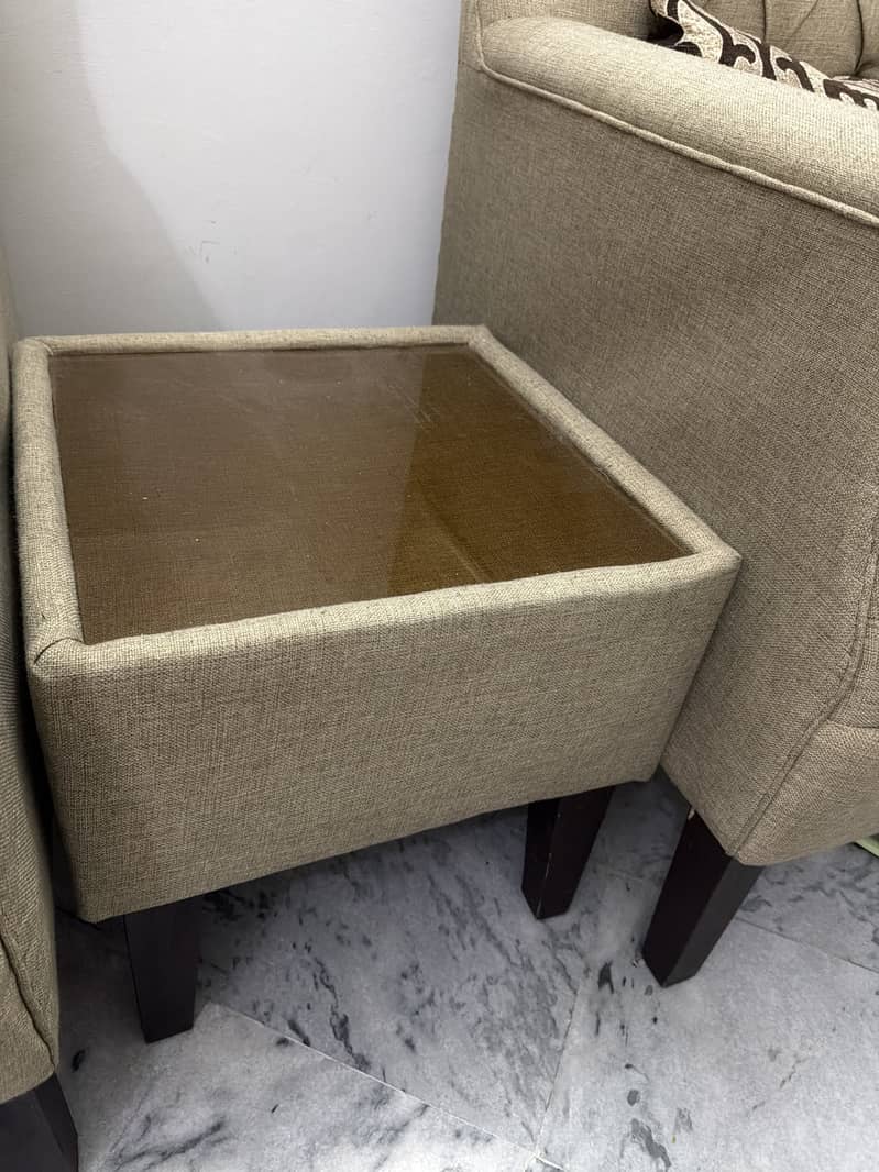 2 single sofas and coffee table 2