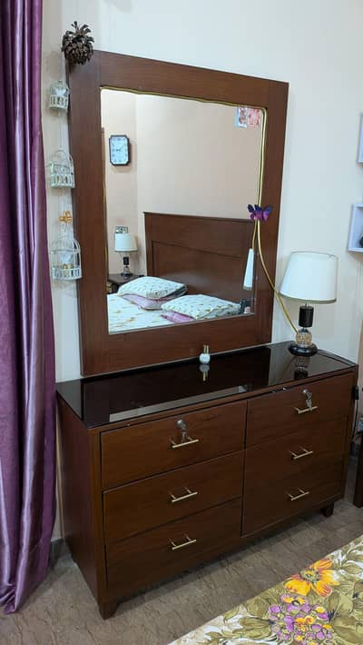 bed with dresser