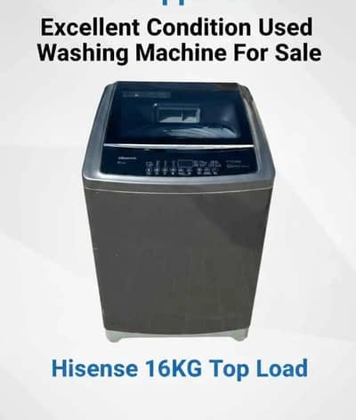 Hisense 16kg Top load washing machine fully Auto
