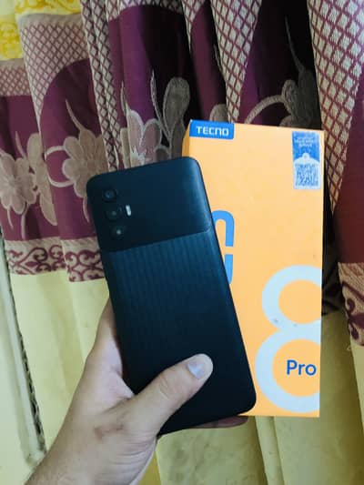 Tecno spark 8pro with box