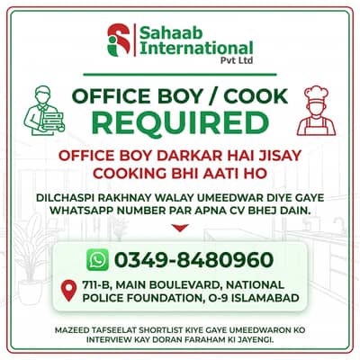 Office Boy Darkar Hai Jisay Cooking Bhi Aati Ho