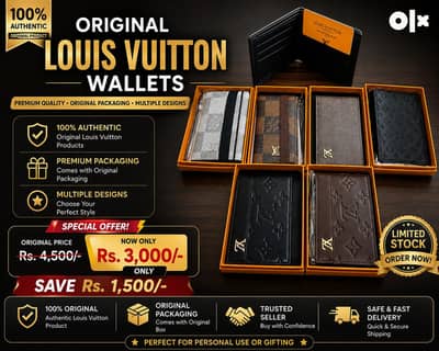 LV Style Wallets for Men | New Arrival | Rs. 3,000 Only