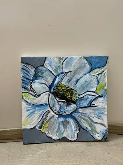 Flower Painting - Canvas painting - Hand Made Paiting For Sale