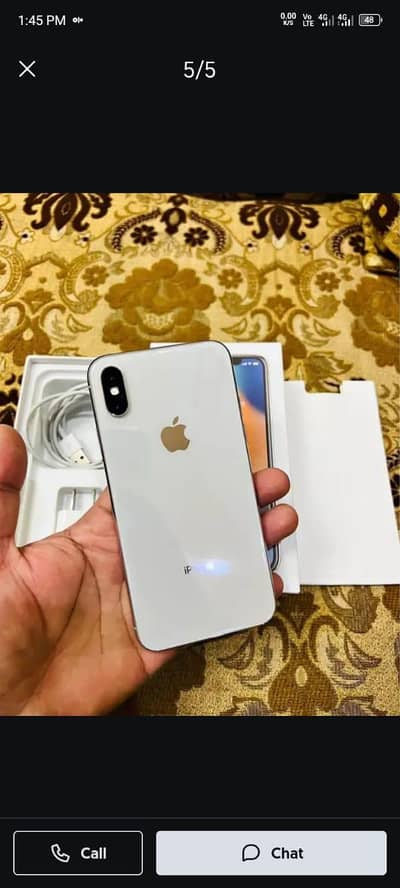 iPhone x PTA approved with box 128gbMy WhatsAppO335/69/14/573