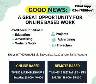 online home based work