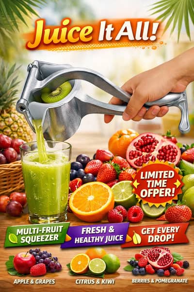Juice It All! Multi-Fruit Press | Fresh, Healthy & Powerful