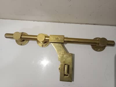 Original Brass heavy duty Door Kundi (Sliding Bolt Lock) Premium