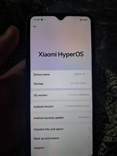 Redmi 15c with Box
