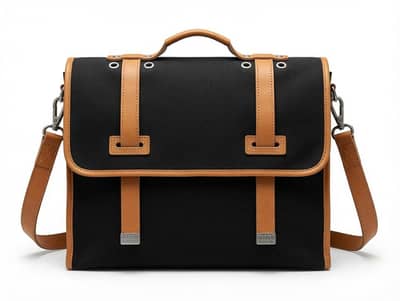 Original Mauvais Garçons Korea Canvas & Genuine Leather Messenger Bag