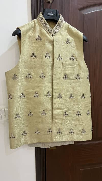 Groom wedding waistcoat set- libas e khas
