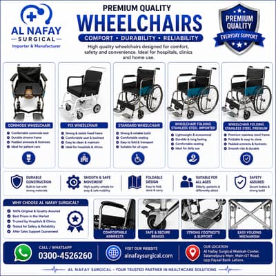 Premium Wheelchairs for Hospitals - WheelChairs - Clinic Wheelchairs