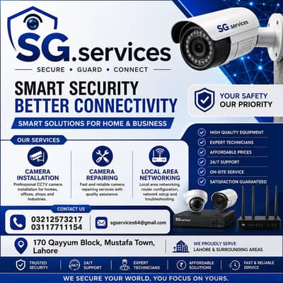 camera installer & repairing and replacement best service provider you