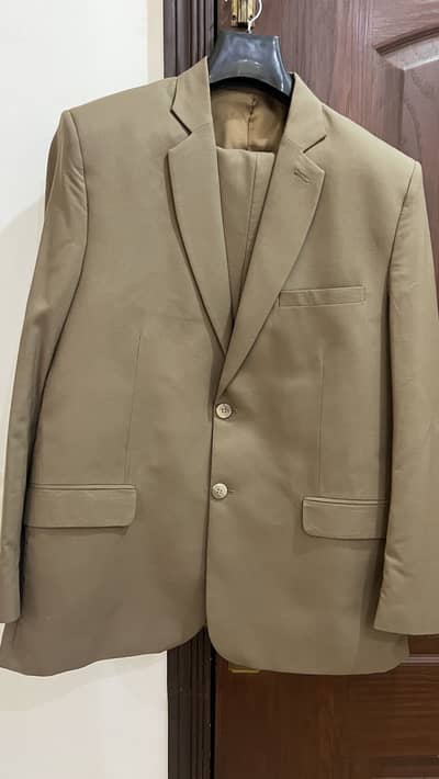 Brown 2 pc suit