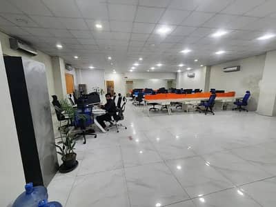 1 kanal semi furnished hall available in Johar town