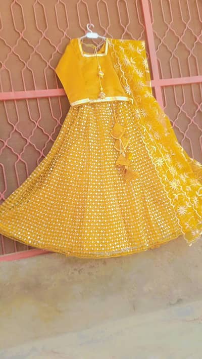 wedding lehnga with heavy can can