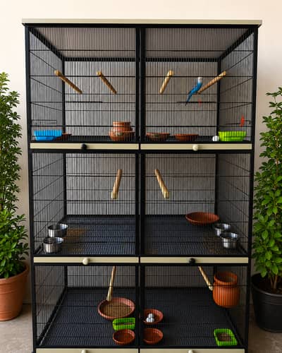 6 Portion Heavy Duty Iron Breeding Cage For Sale | 4 Month Use Only