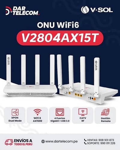 V-SOL Wife 6 Dual Band Router 100/ Working Condition 10/10