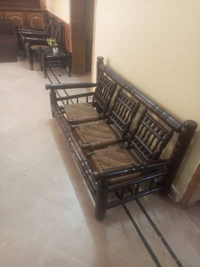 5 Seater Bamboo Chairs