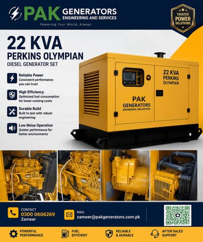 22 KVA Perkins Olympian Generator