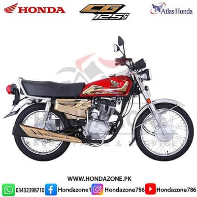 Honda CG 125S Gold Red
