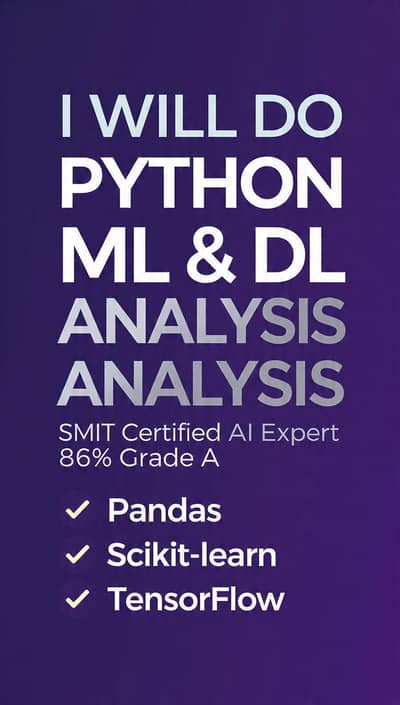AI Deep Learning Expert - From Rs. 5000 - Chatbot, CNN Models