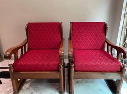 Pure sheesham wood sofa 2