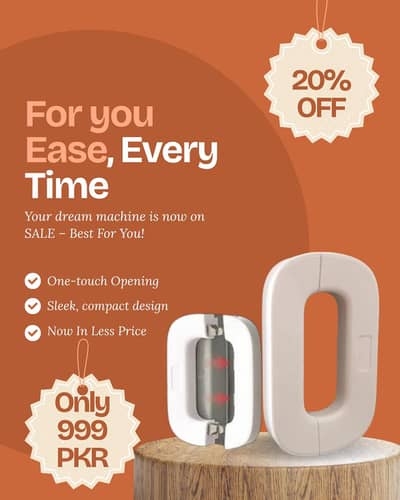 Fridge Lock One Hand Operation White,Grey ABS