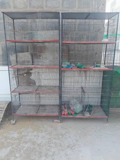 2 cages of 8 portion