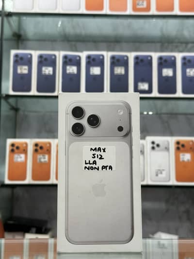 IPHONE 17 PRO MAX 512 DUAL ESIM SILVER NON PTA BOX PACK