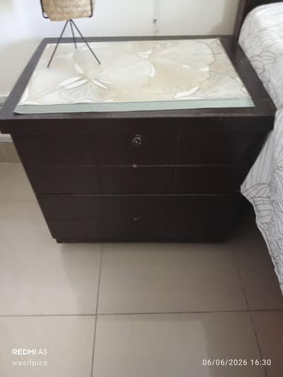 interwood bed set with side tables without mattress
