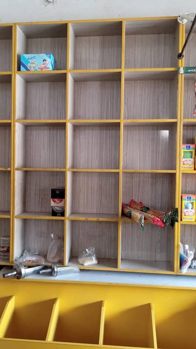 Grocery'  store Rack and Counter