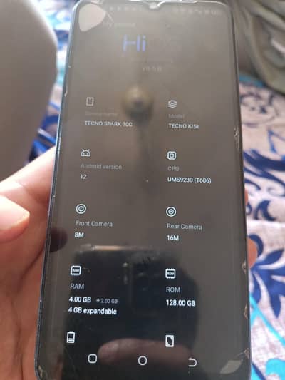 Tecno Spark 10C 9/10 condition  4/128 gb