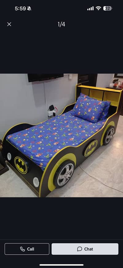 Kids car bed